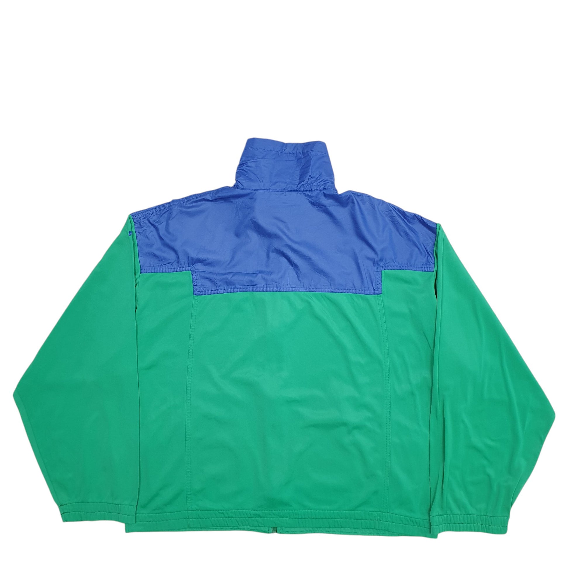 Mens Green Fila Track Top Full Zip Jumper