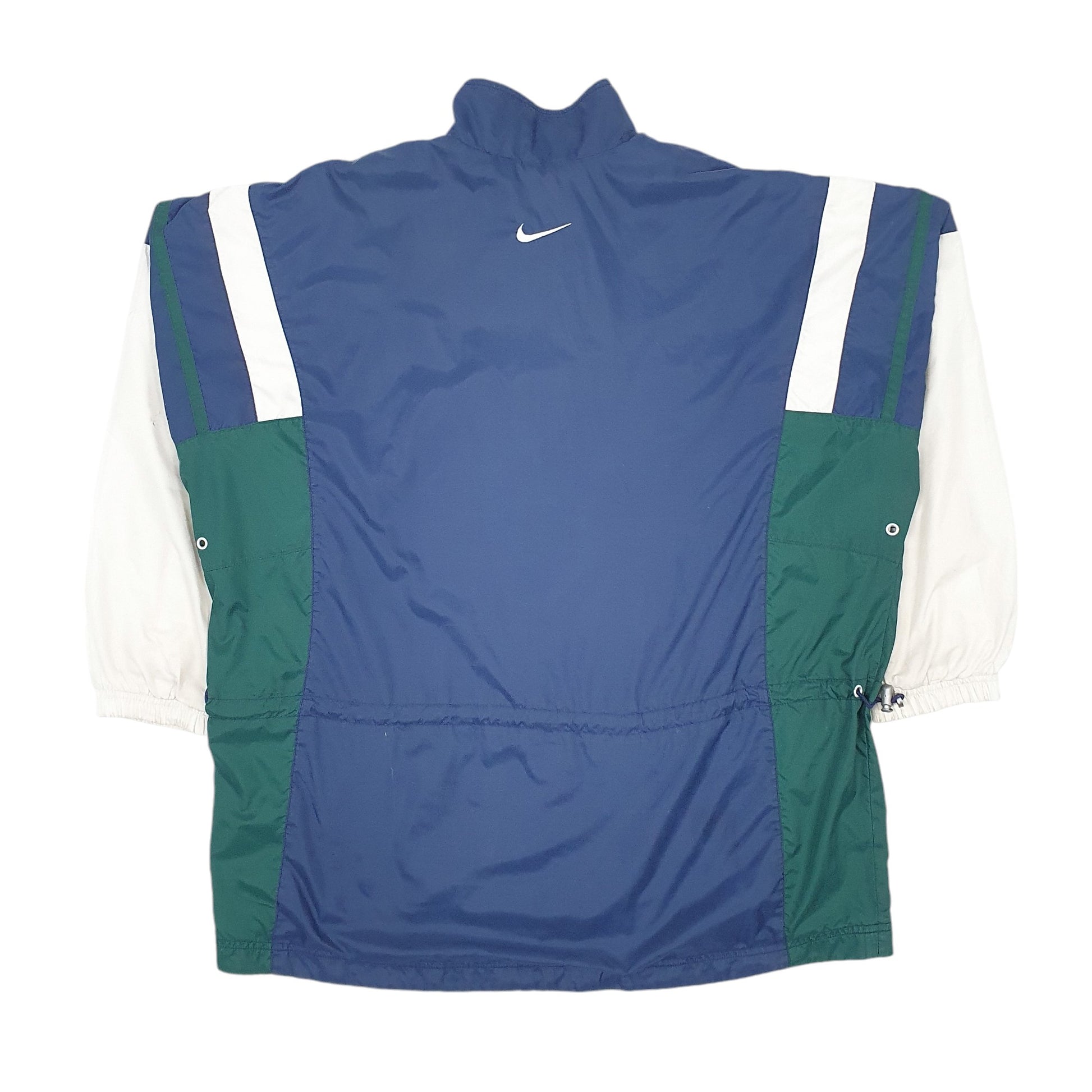 Mens Blue Nike Vintage 90s Crewneck Coat