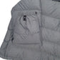Mens Grey The North Face Nuptse 700 Full Zip Coat