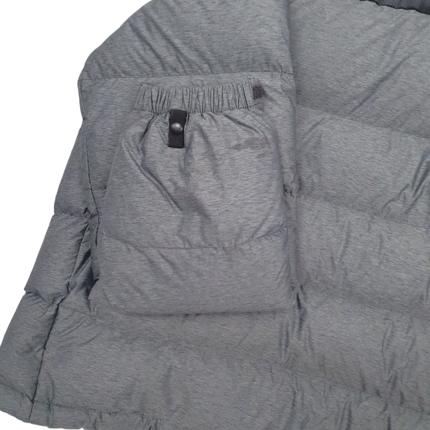 Mens Grey The North Face Nuptse 700 Full Zip Coat