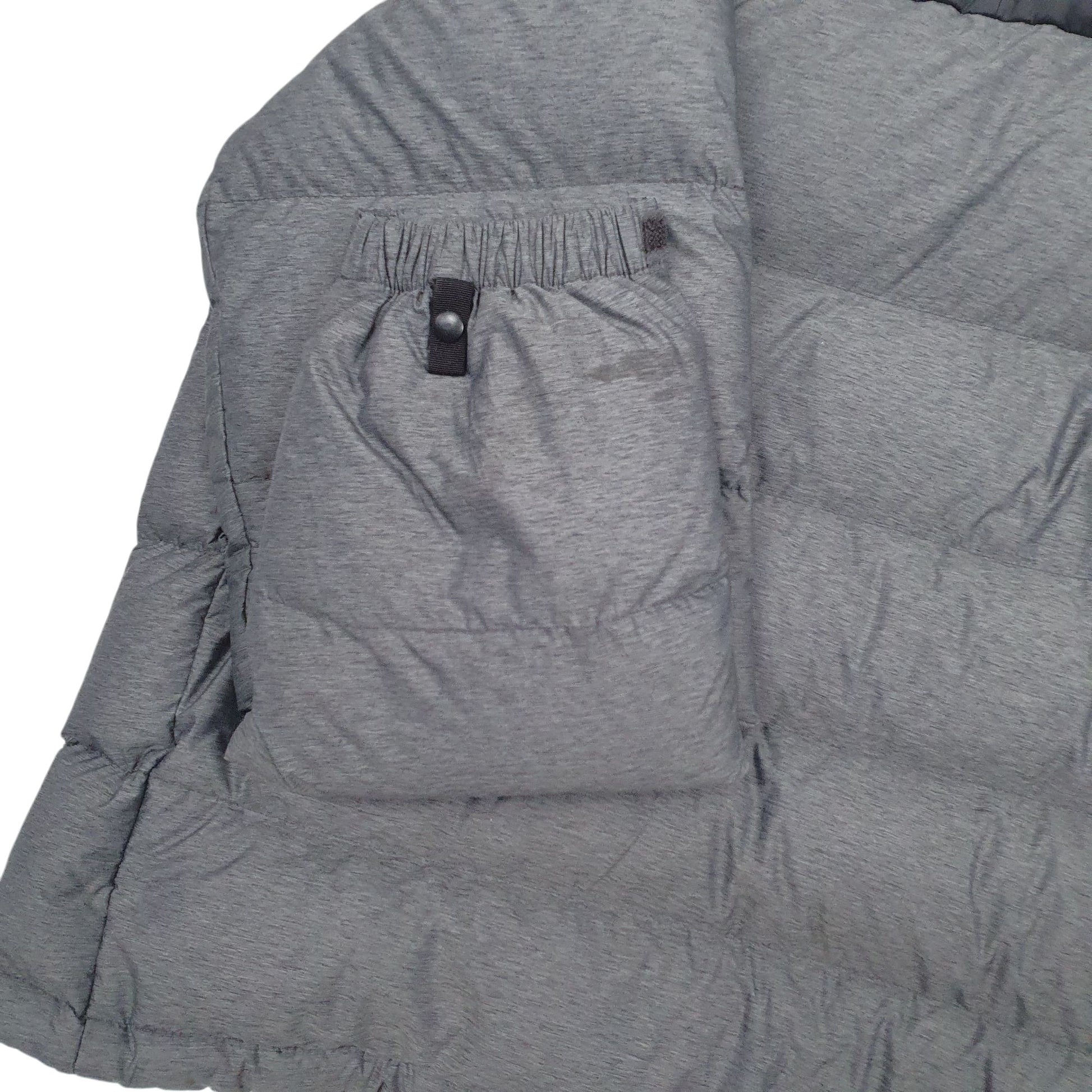Mens Grey The North Face Nuptse 700 Full Zip Coat