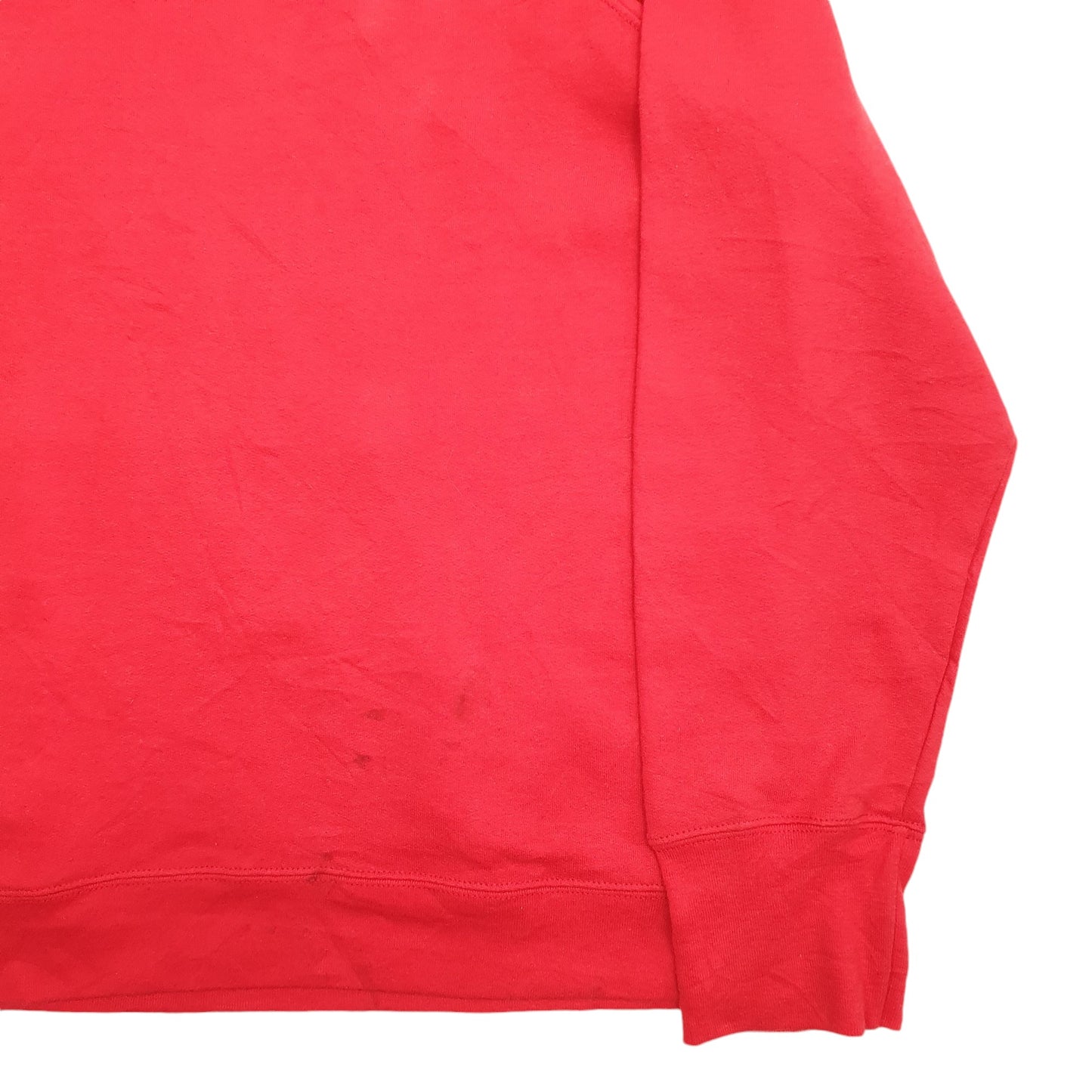 Mens Red Champion Spellout Hoodie Jumper