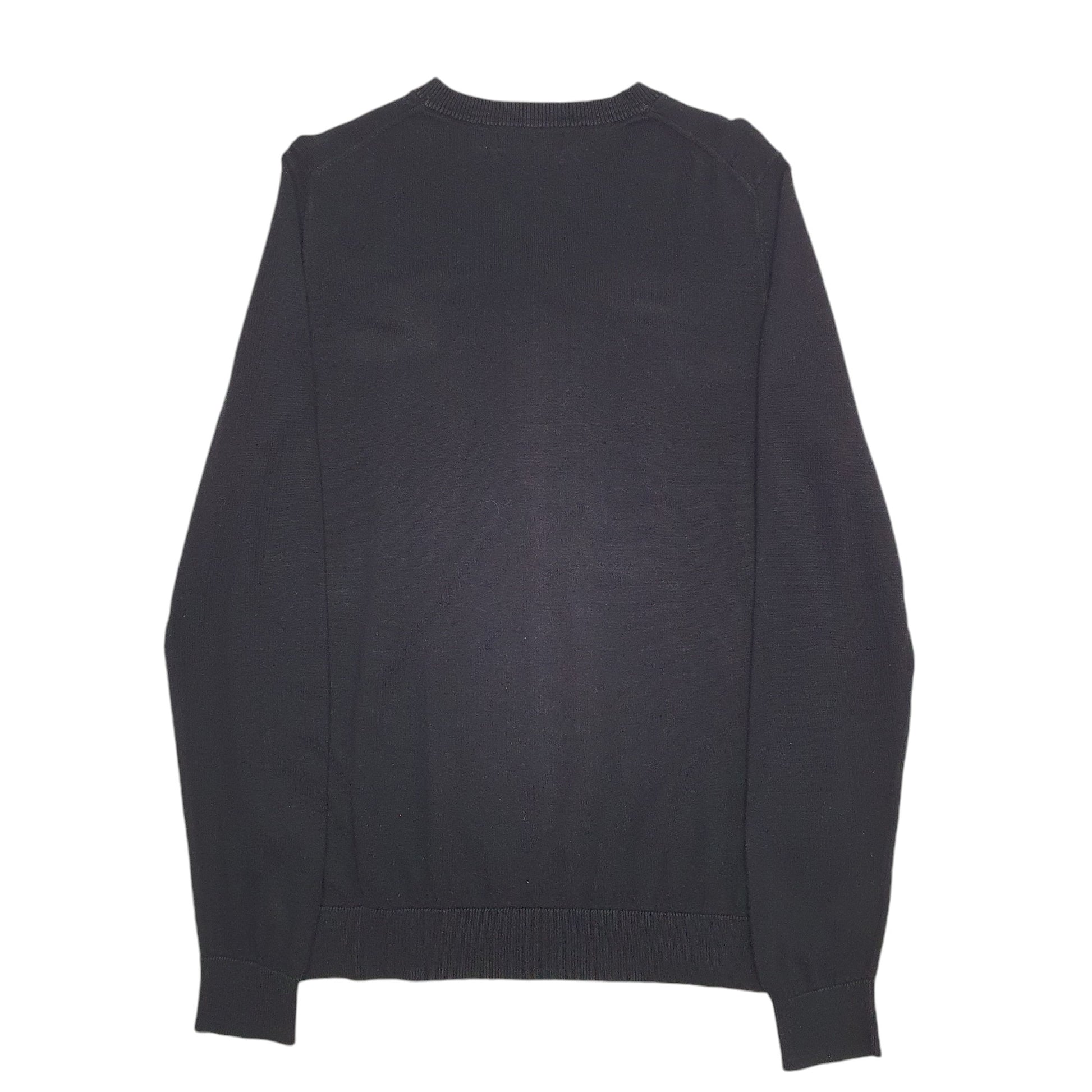 Mens Black Nautica Knit Crewneck Jumper