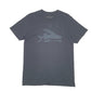 Mens Black Patagonia Slim Fit Flying Fish Short Sleeve T Shirt