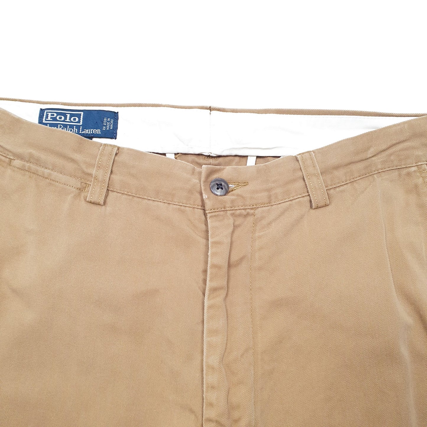 Mens Tan Polo Ralph Lauren Prospect Pant Vintage Chino Trousers