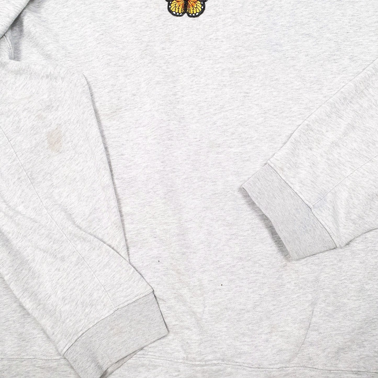 Womens Grey Adidas Butterfly Crewneck Jumper