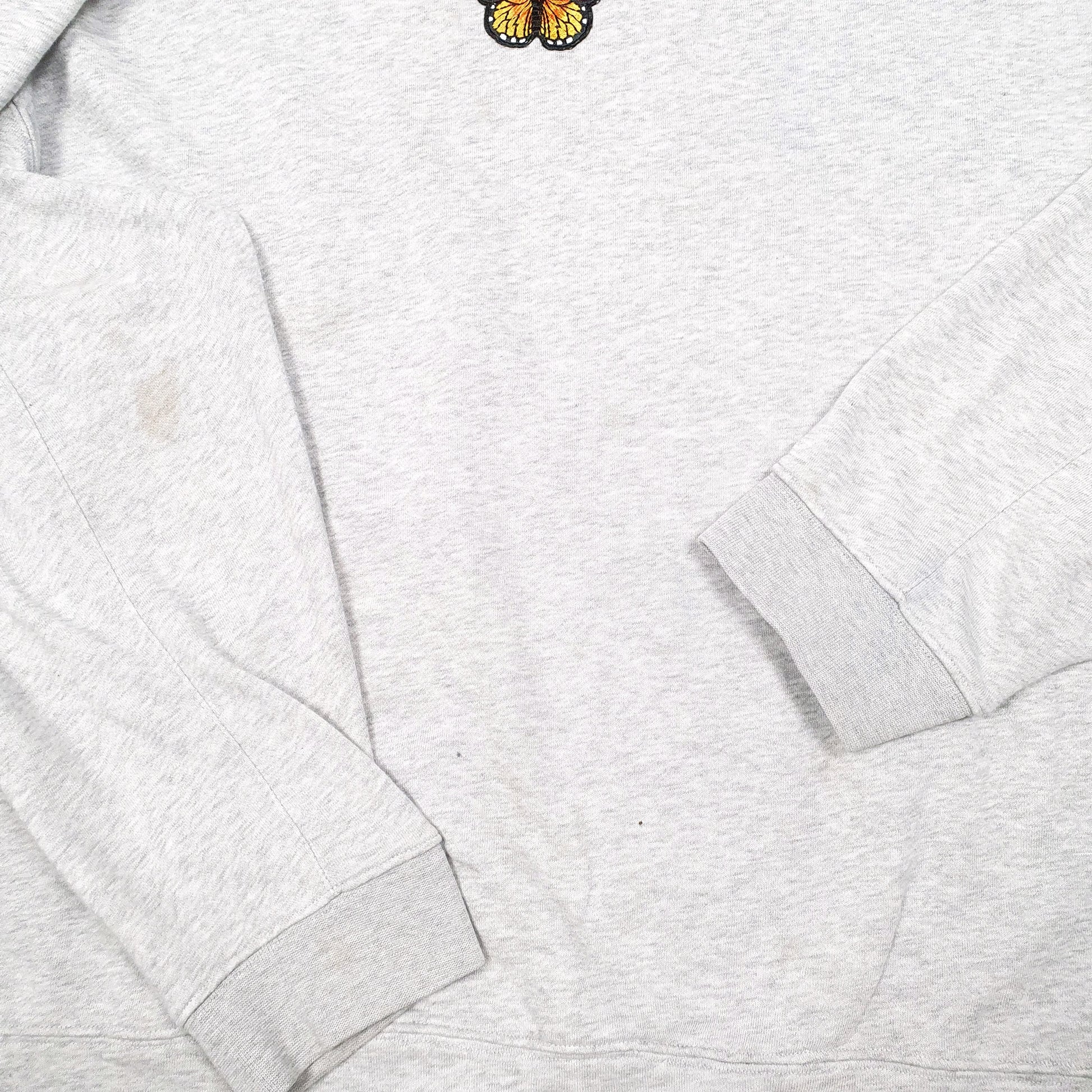 Womens Grey Adidas Butterfly Crewneck Jumper