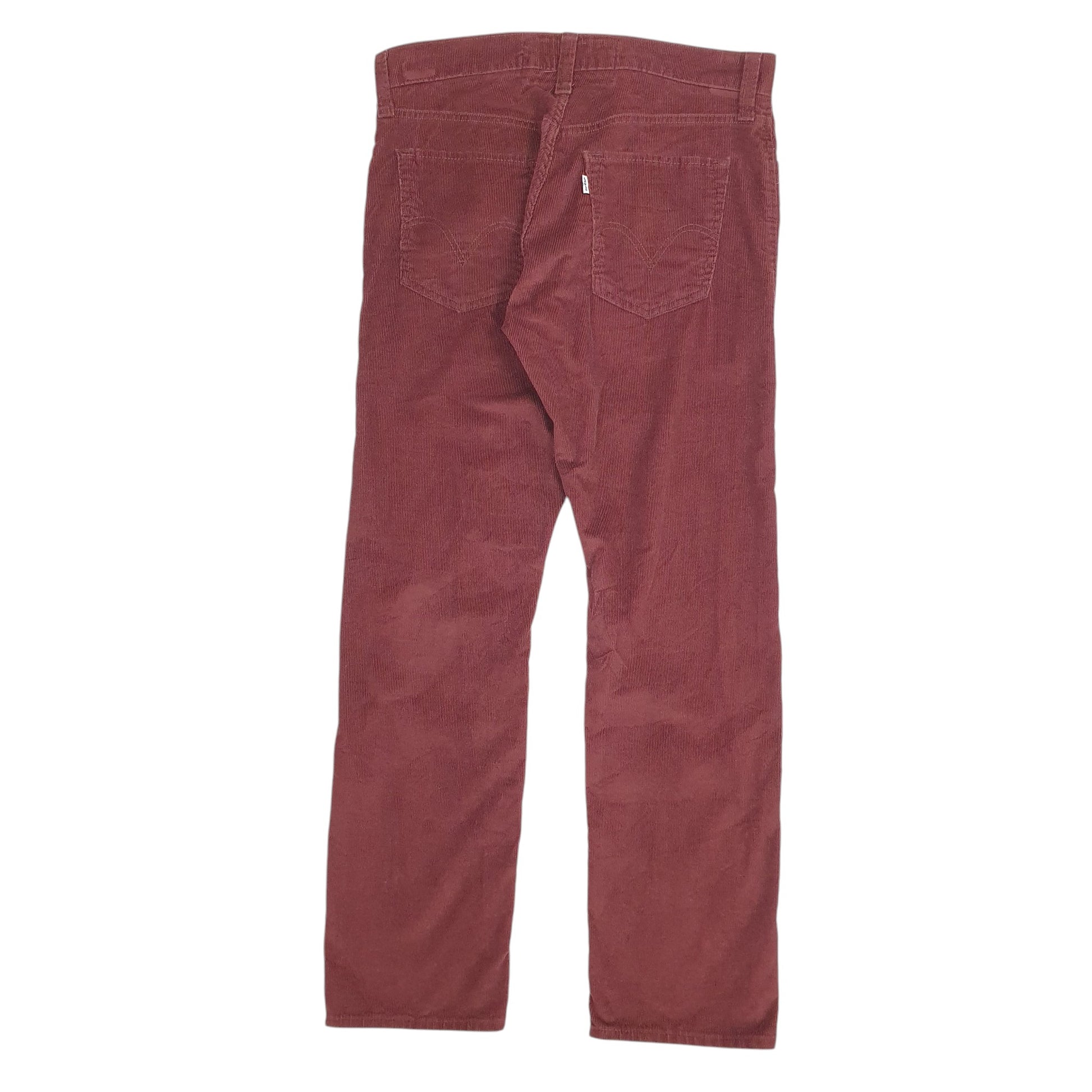 Mens Burgundy Levis  Corduroy Trousers