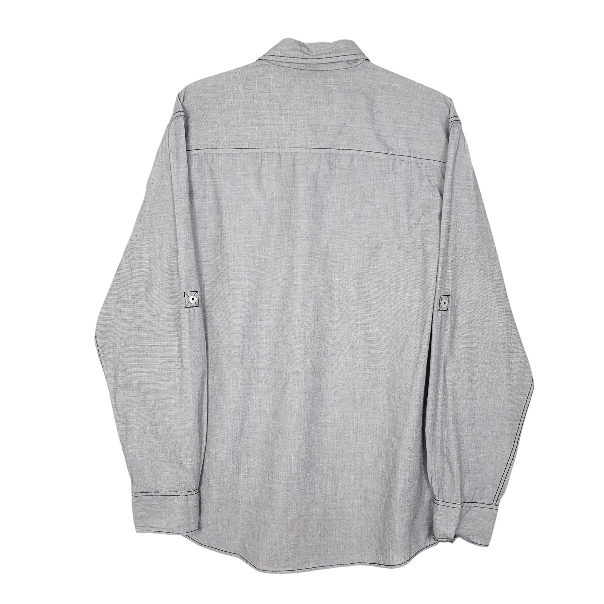 Mens Grey Michael Brandon  Long Sleeve Shirt