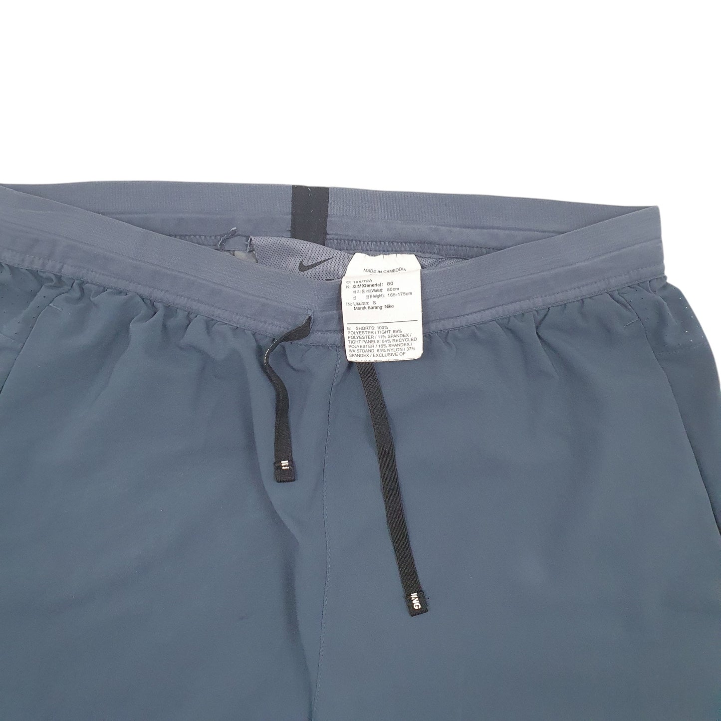 Mens Navy Nike Stretch Dri-Fit Active Wear Sport Shorts