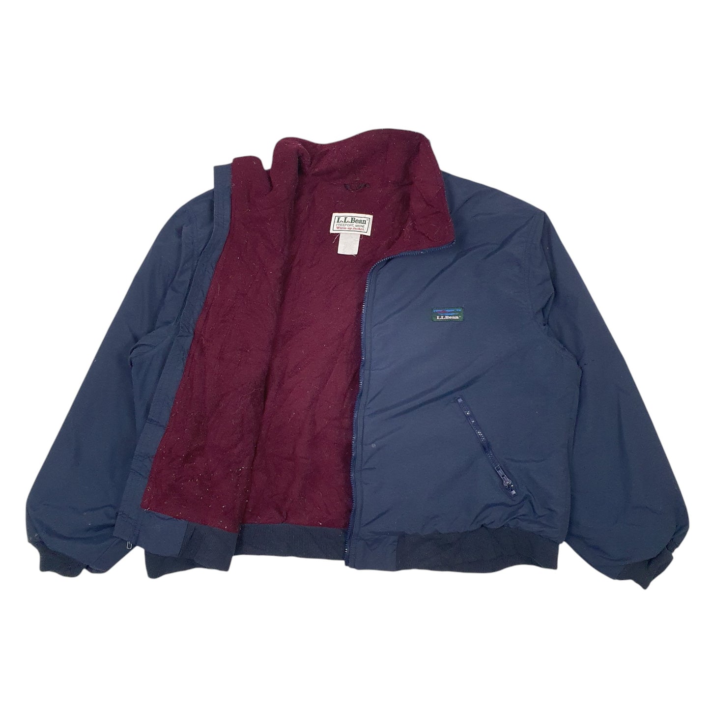 Mens Navy LL Bean Vintage 80s  Coat