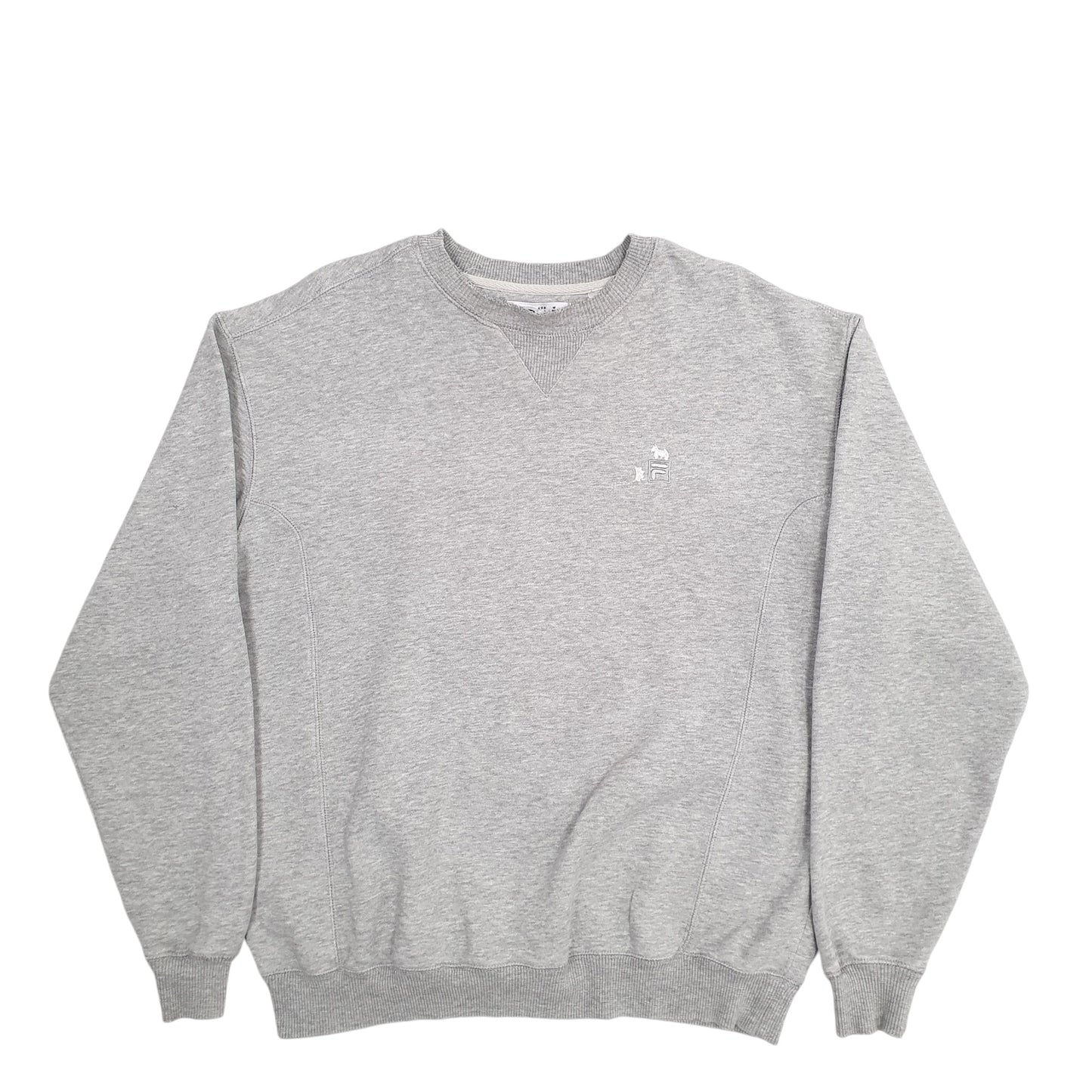 Womens Grey Fila  Crewneck Jumper
