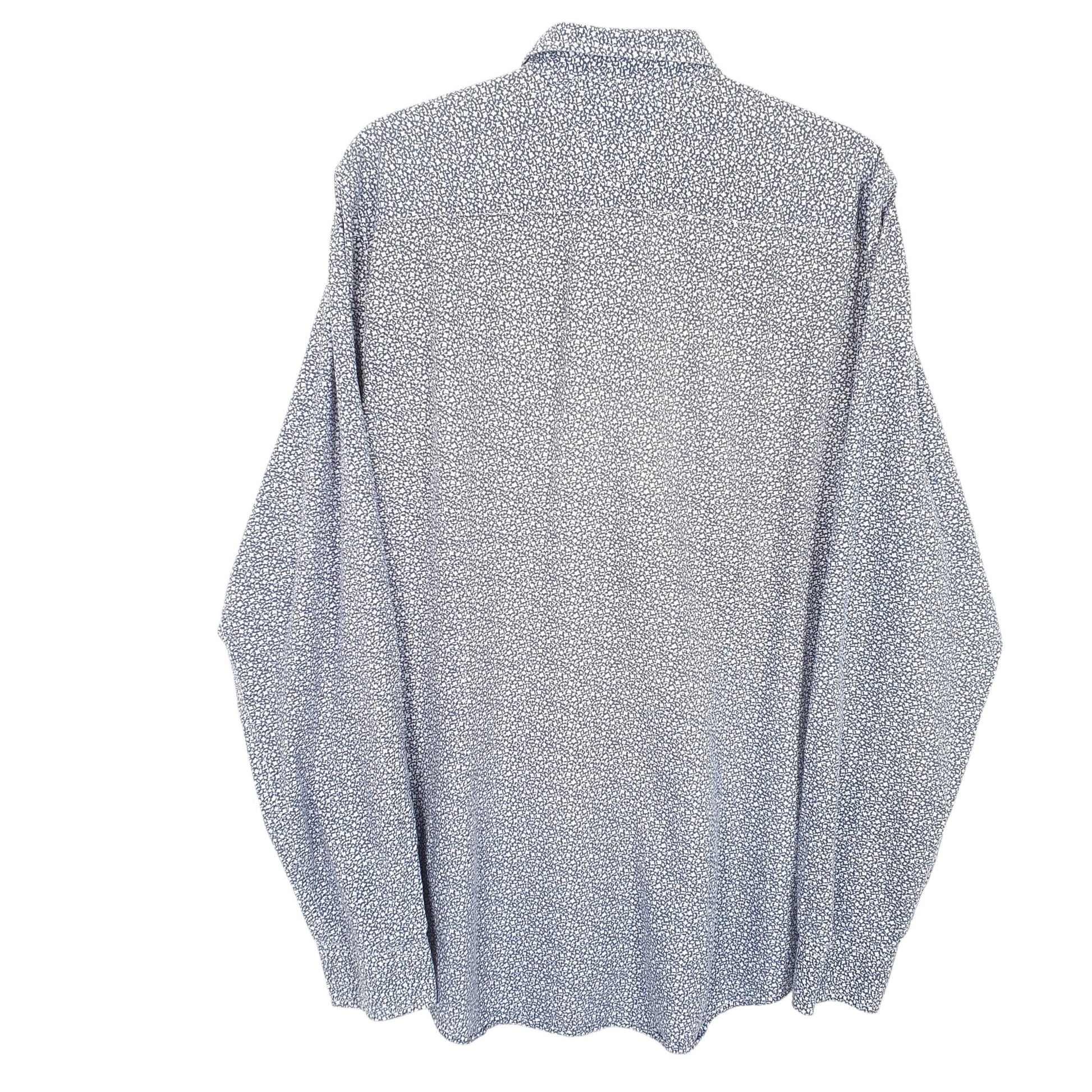 Mens Blue Tommy Hilfiger Floral Long Sleeve Shirt