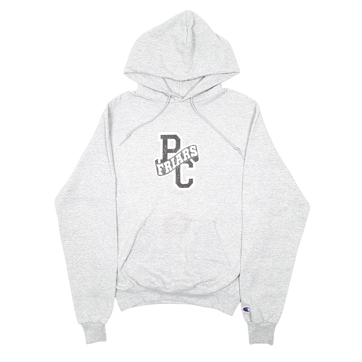 Mens Grey Champion PC Friars Spellout USA College Hoodie Jumper