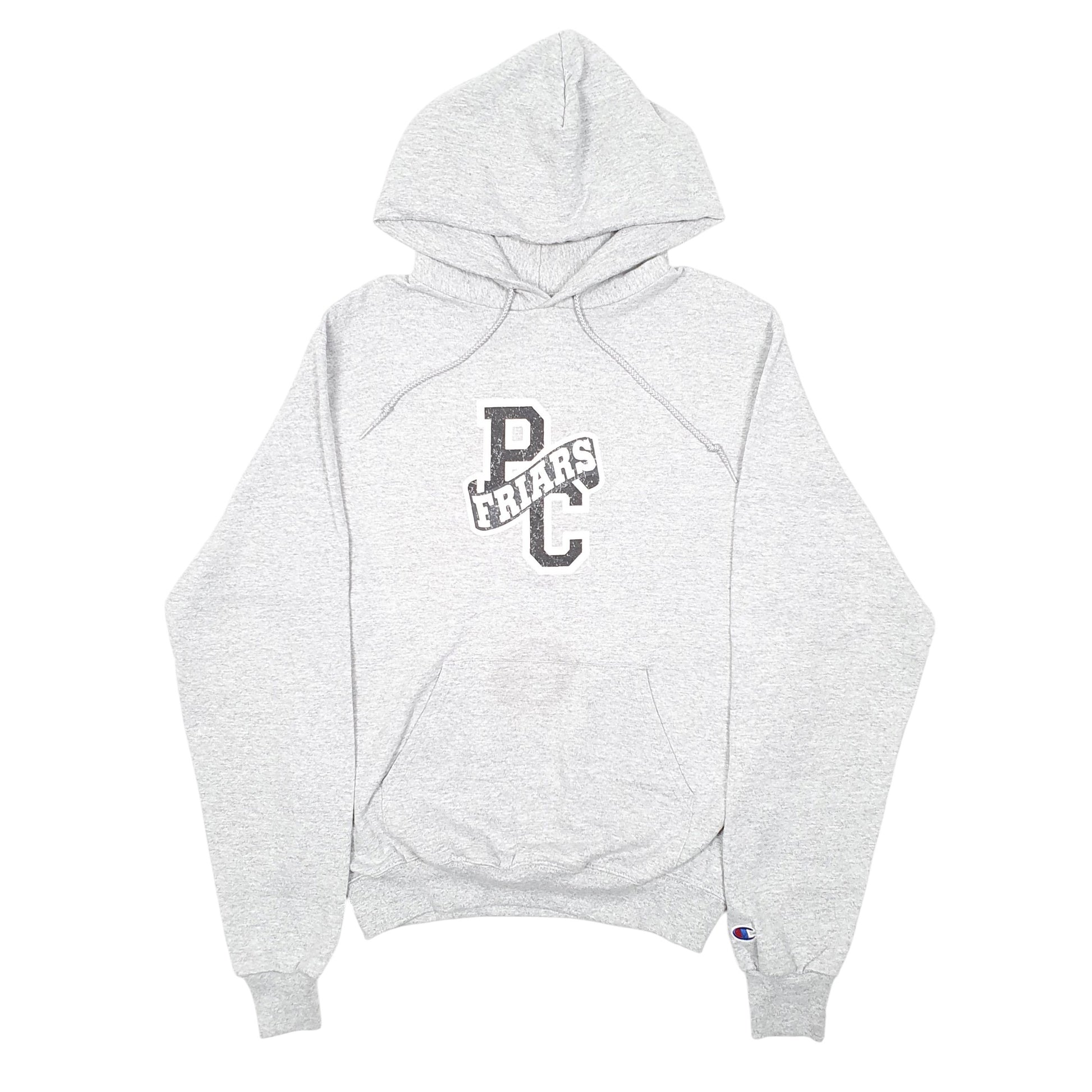 Mens Grey Champion PC Friars Spellout USA College Hoodie Jumper