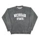 Mens Grey Boohoo Michigan State Crewneck Jumper
