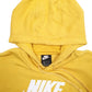 Mens Yellow Nike Spellout Hoodie Jumper