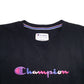 Womens Black Champion Spellout Crewneck Jumper