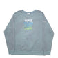 Mens Blue Columbia Hike Hiking Spellout Crewneck Jumper
