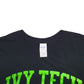 Mens Black Gildan Ivy Tech Spellout Short Sleeve T Shirt