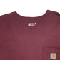 Mens Burgundy Carhartt  Short Sleeve T Shirt