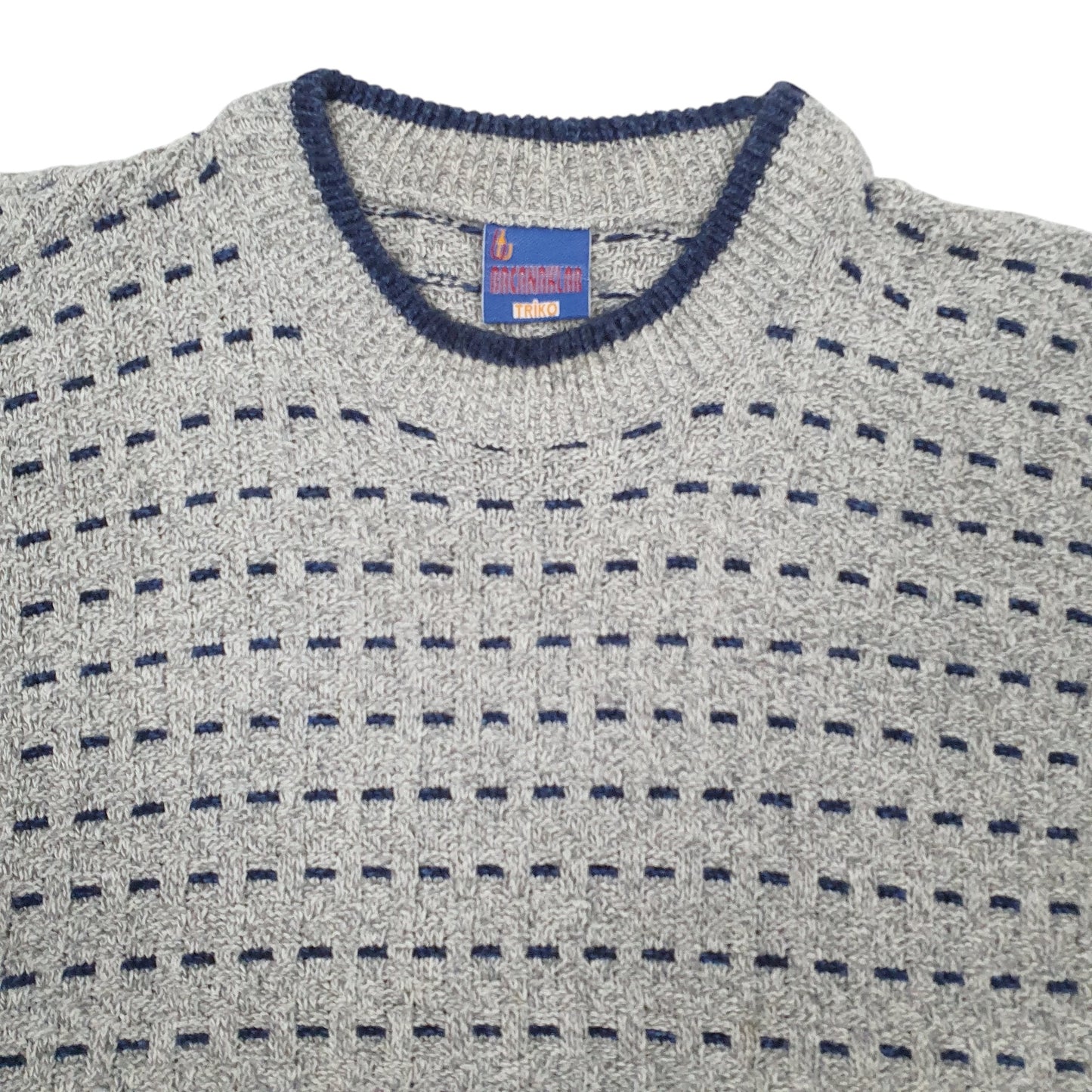 Mens Grey Bacanaklar Vintage Crewneck Jumper