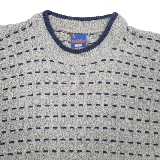 Mens Grey Bacanaklar Vintage Crewneck Jumper