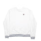 Mens White Fila  Crewneck Jumper