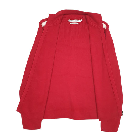Womens Red Tommy Hilfiger Vintage Full Zip Jumper