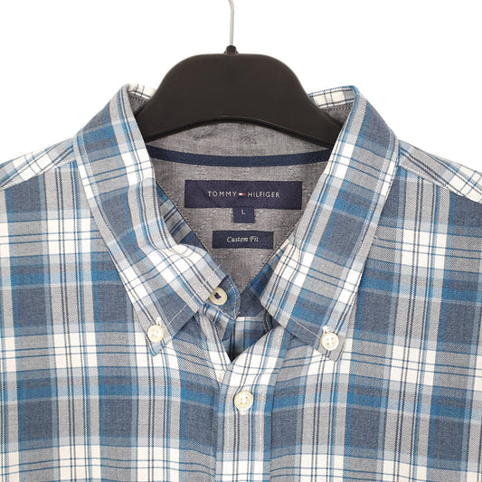 Mens Blue Tommy Hilfiger  Long Sleeve Shirt