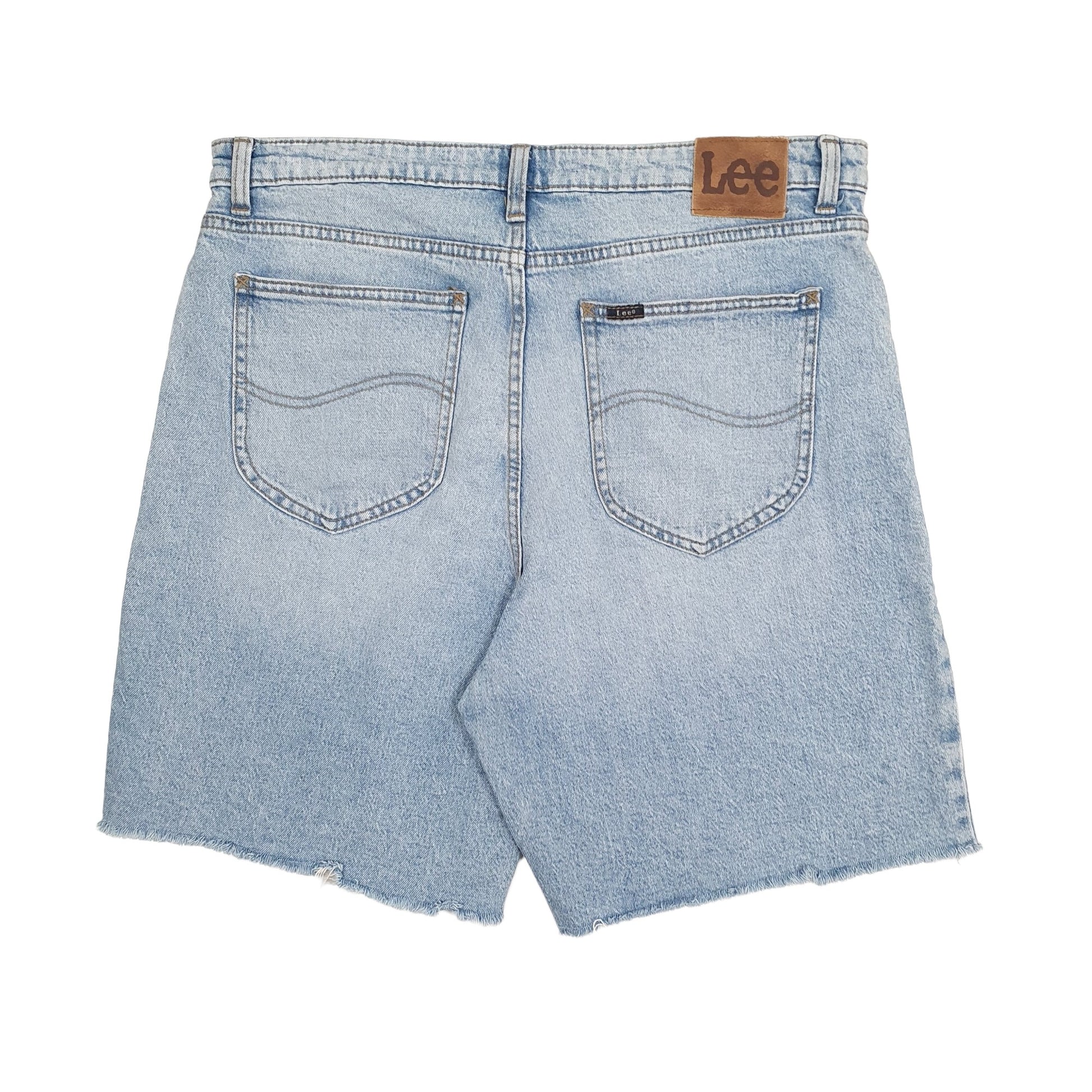 Womens Blue Lee Cut Off Jorts Denim Shorts