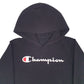 Mens Black Champion Spellout Hoodie Jumper