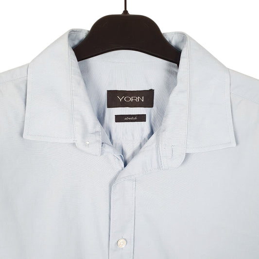 Mens Blue Yorn  Long Sleeve Shirt