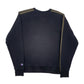 Mens Black Champion Spellout Crewneck Jumper