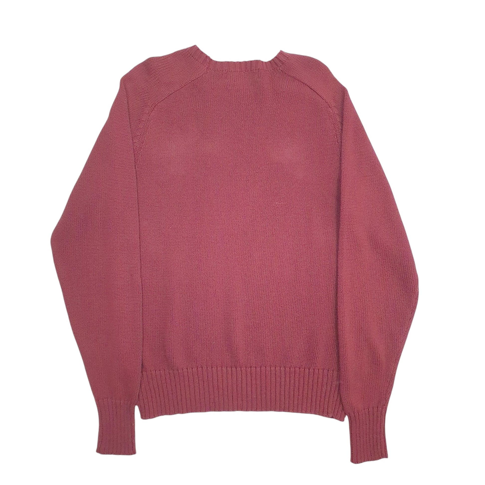 Mens Burgundy Polo Ralph Lauren Knit Crewneck Jumper