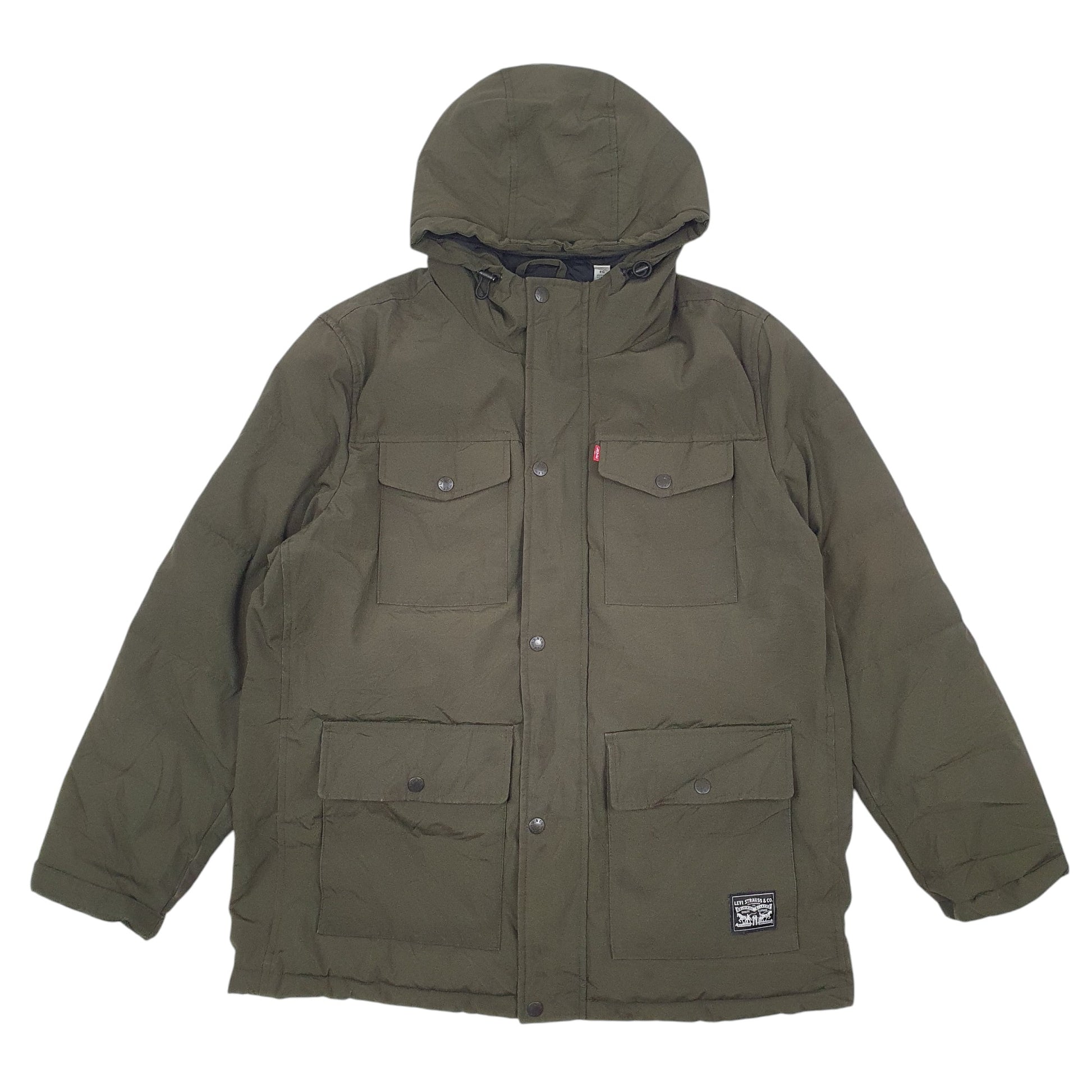 Mens Green Levis  Full Zip Coat