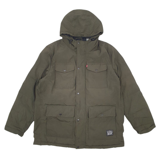 Mens Green Levis  Full Zip Coat