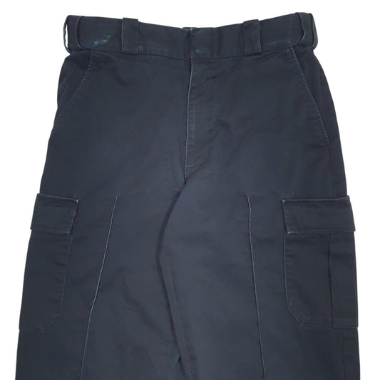 Mens Black Unbranded Workwear Cargo Trousers