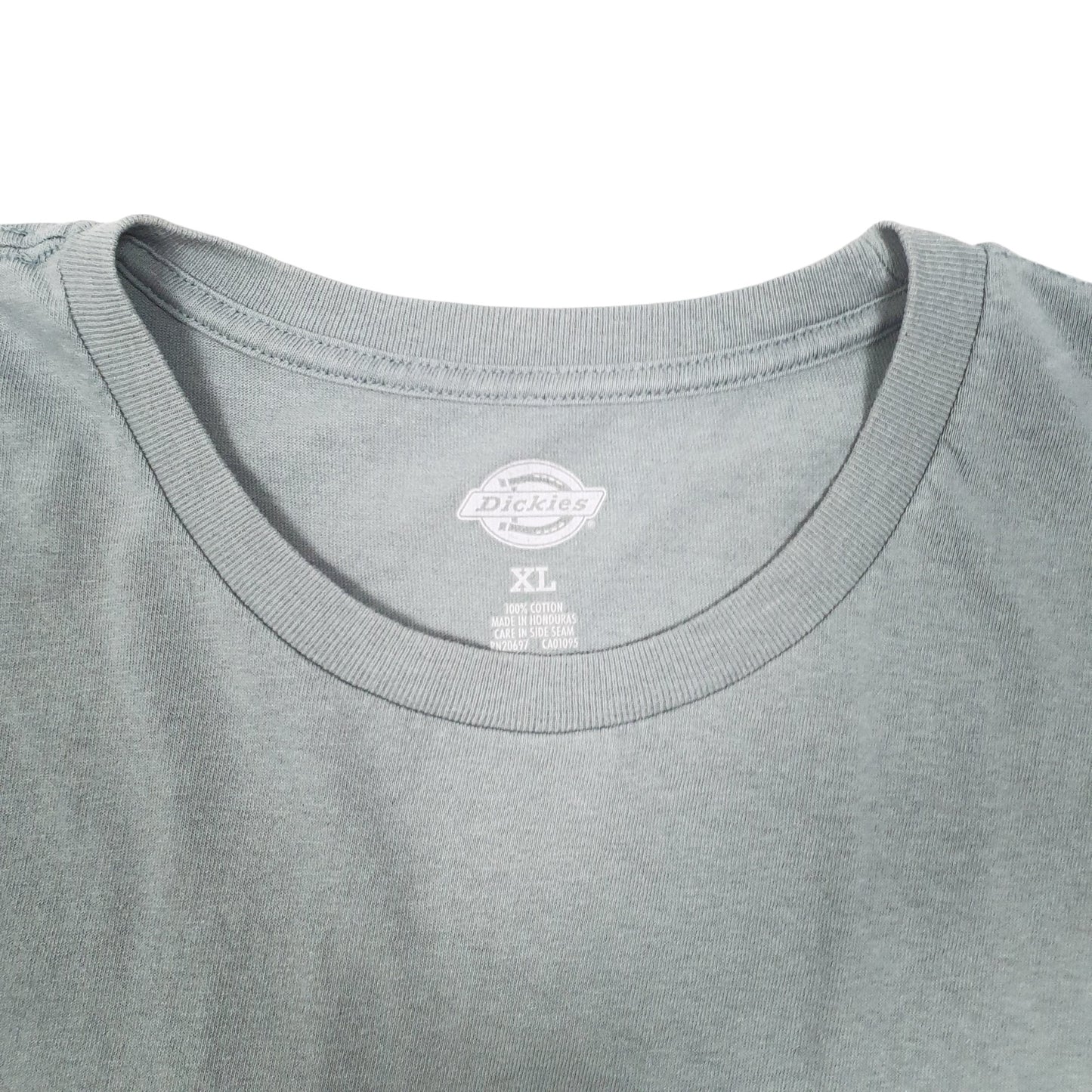 Mens Green Dickies Workwear Spellout Short Sleeve T Shirt