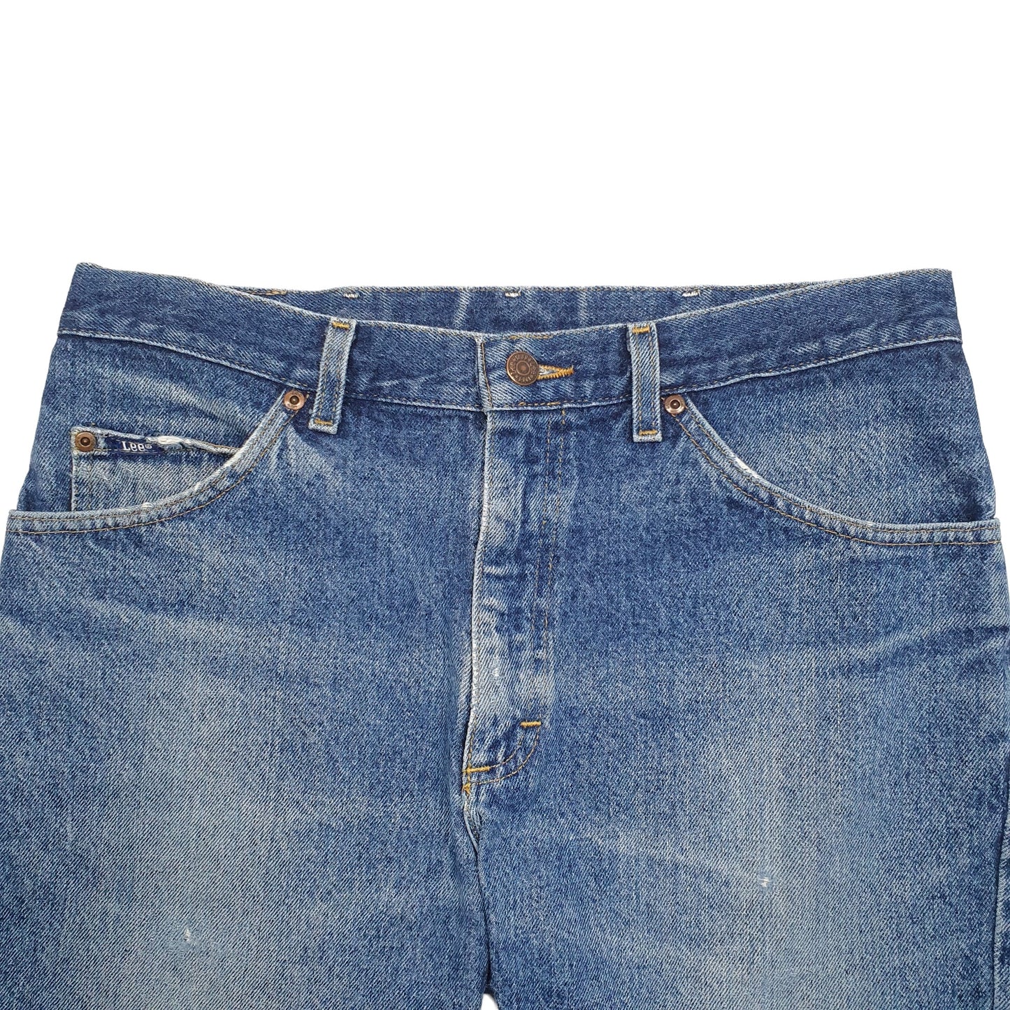 Mens Blue Lee  Denim Shorts