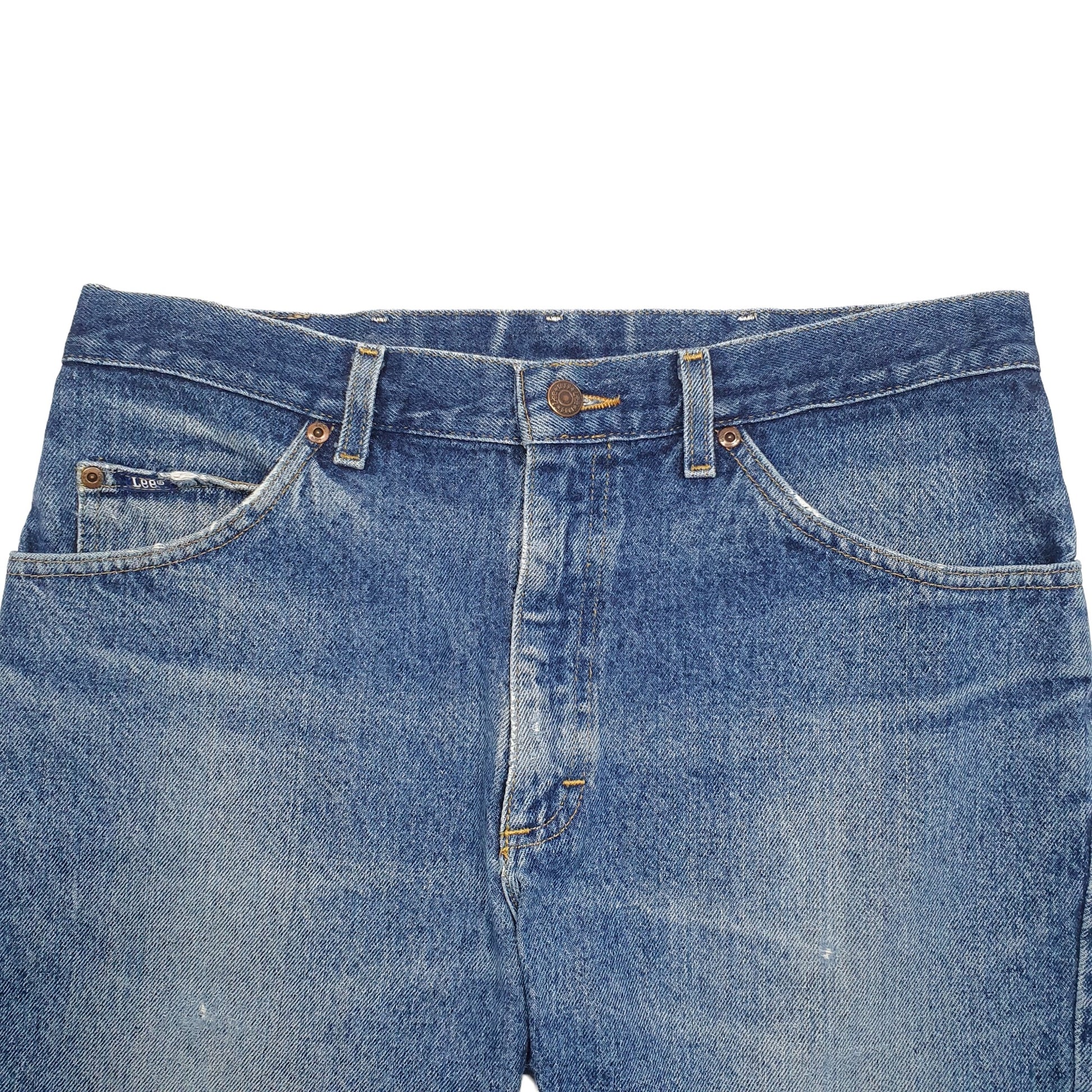 Mens Blue Lee  Denim Shorts