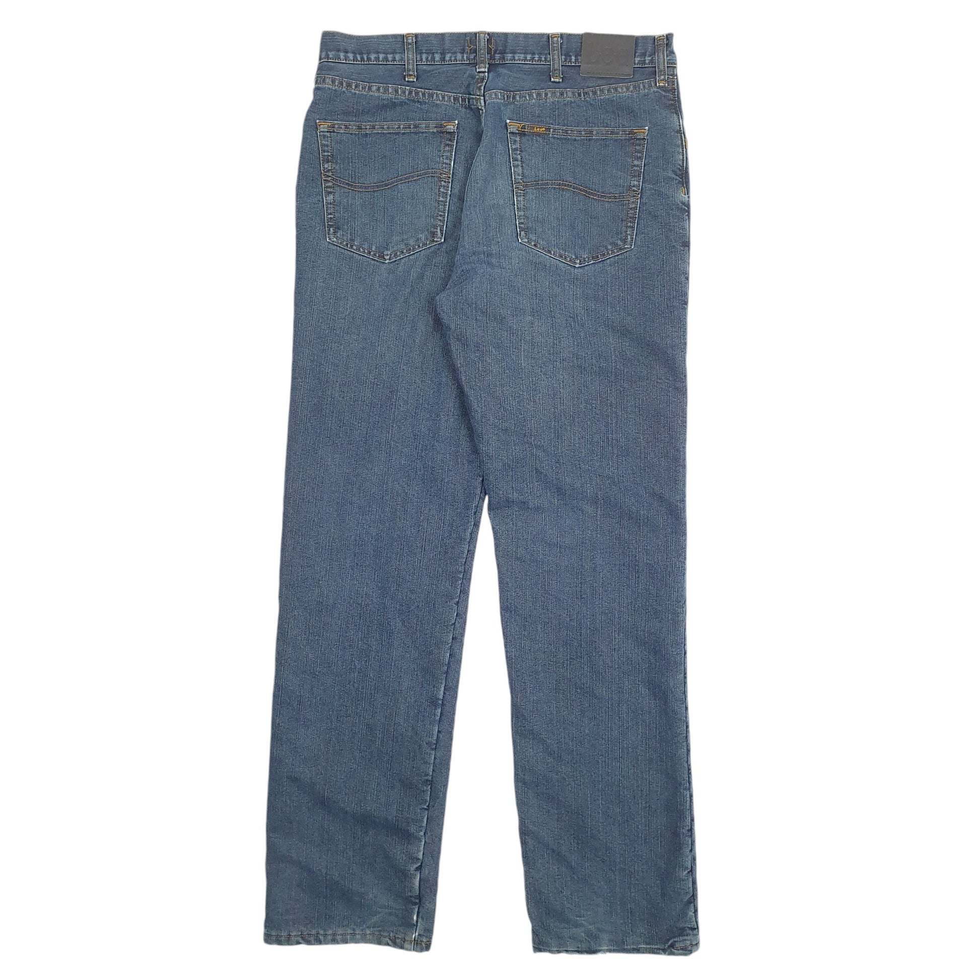 Mens Blue Lee Lined Thermal Relaxed JeansW34 L34