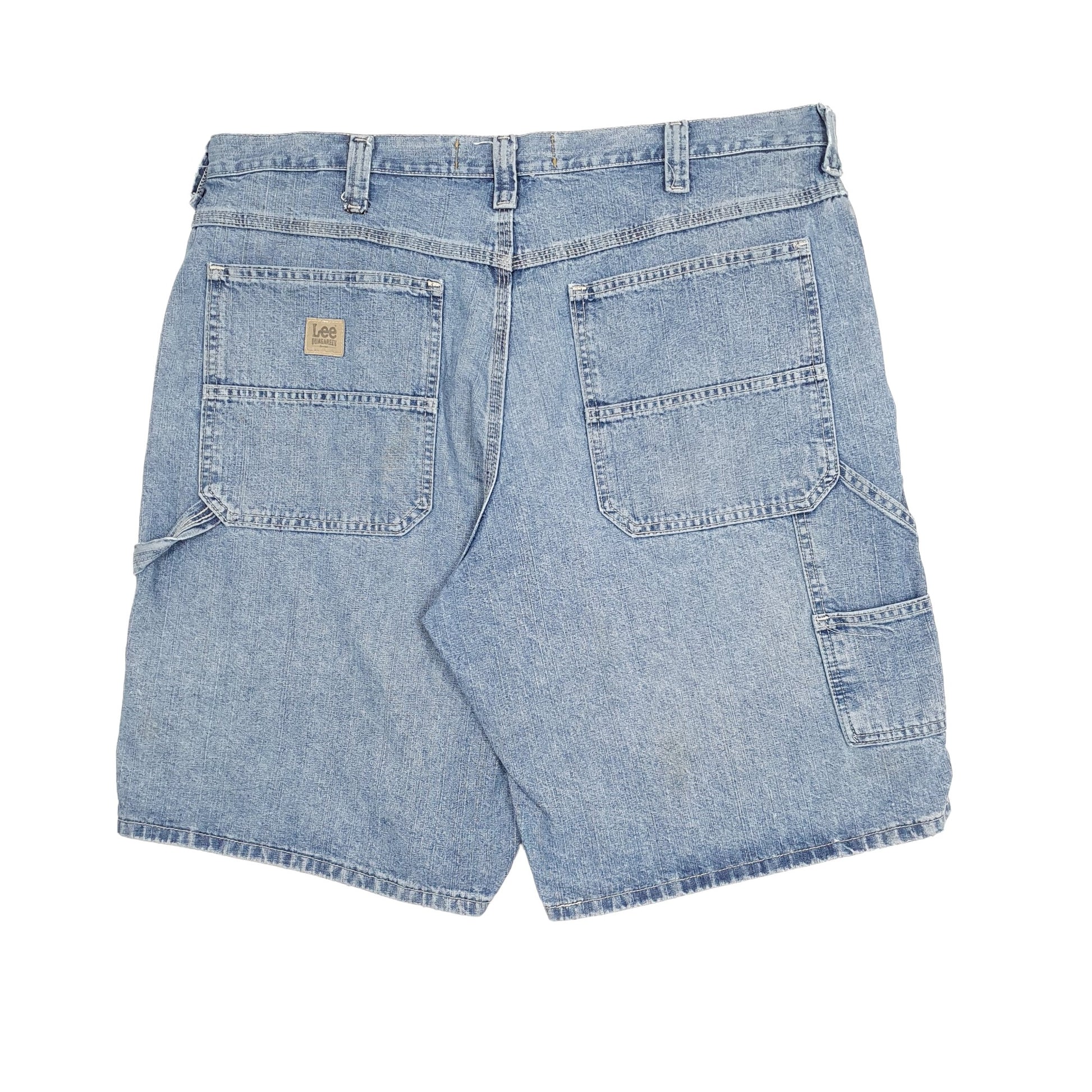 Mens Blue Lee Dungarees Jorts Denim Shorts
