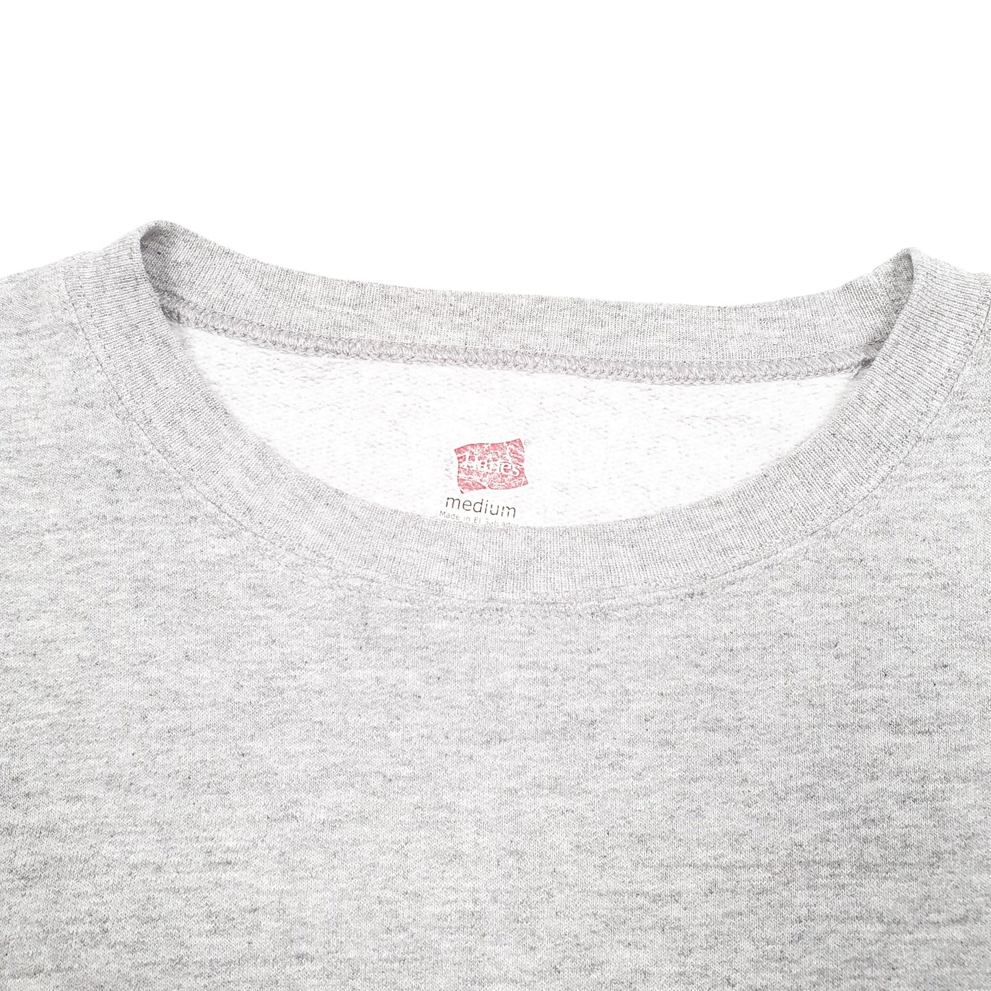 Womens Grey Hanes  Crewneck Jumper