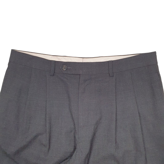 Womens Grey Ralph Lauren Pleated Chino Trousers