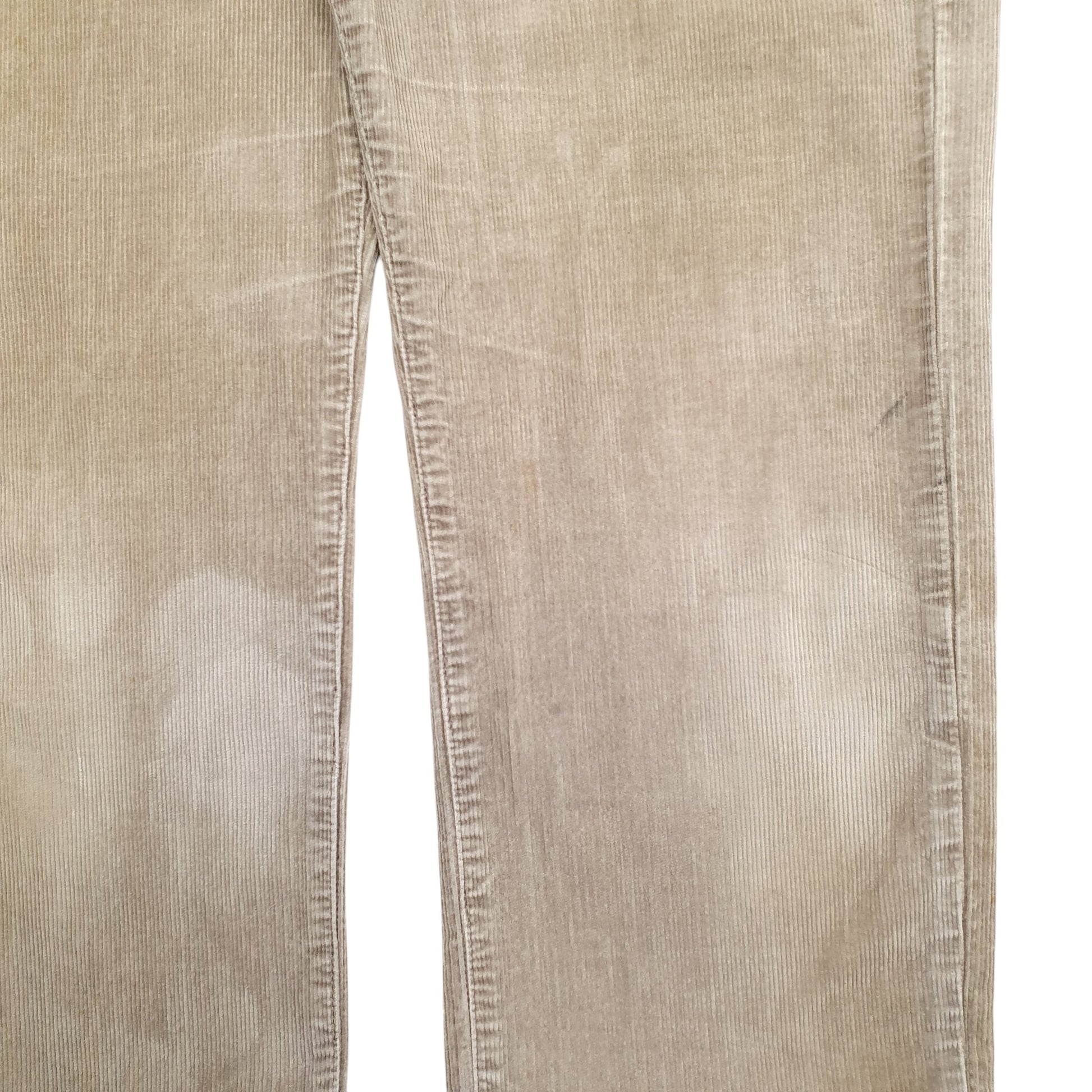 Womens Beige Levis 751 Corduroy Trousers