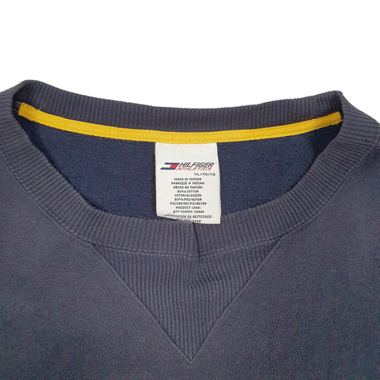 Mens Navy Tommy Hilfiger Athletic Dept Vintage Crewneck Jumper