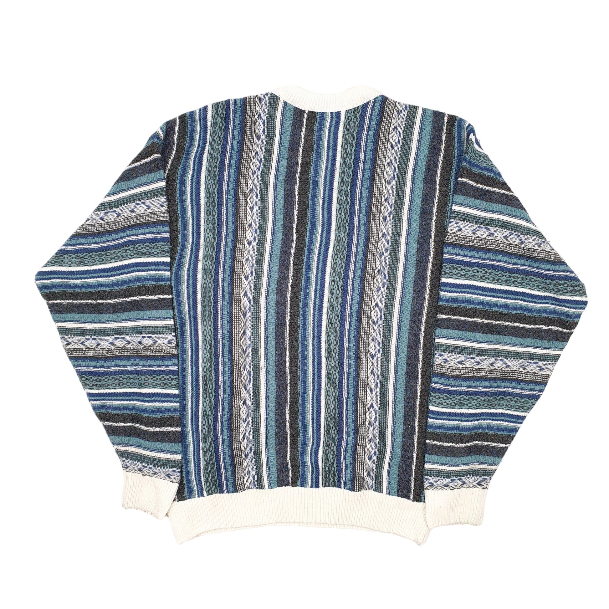 Mens Blue Bahama Coogi Style Crewneck Jumper