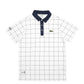 Mens White Lacoste  Short Sleeve Polo Shirt
