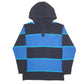 Mens Blue Quicksilver Stripes Hoodie Jumper